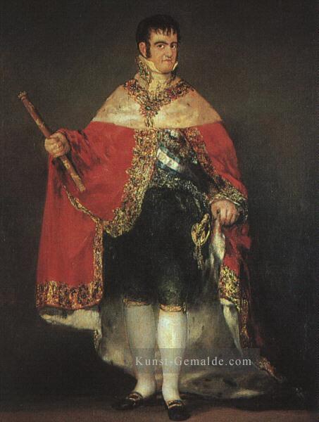 Ferdinand 7in seine Roben der Staats Porträt Francisco Goya Ölgemälde